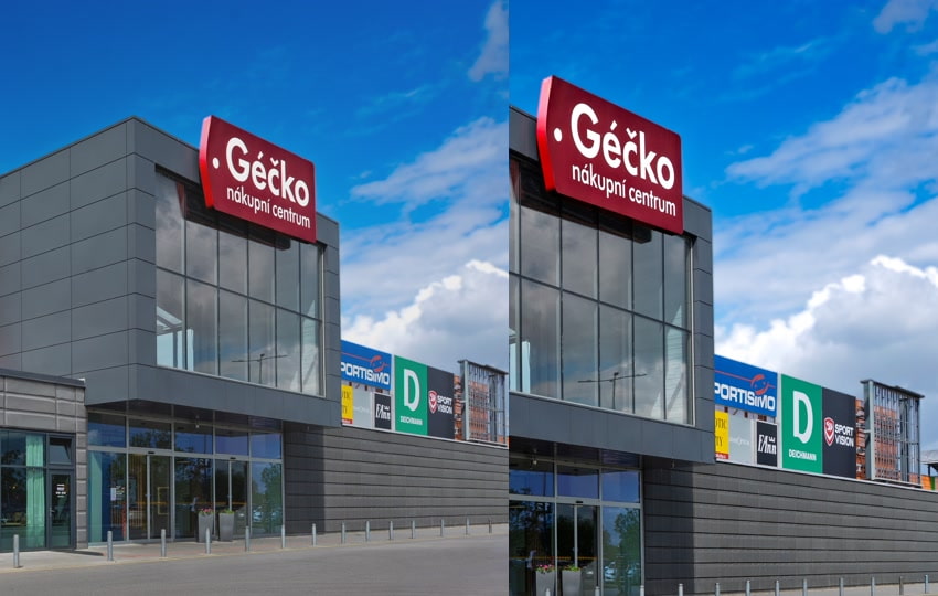 Plánek nákupního centra Géčko České Budějovice
